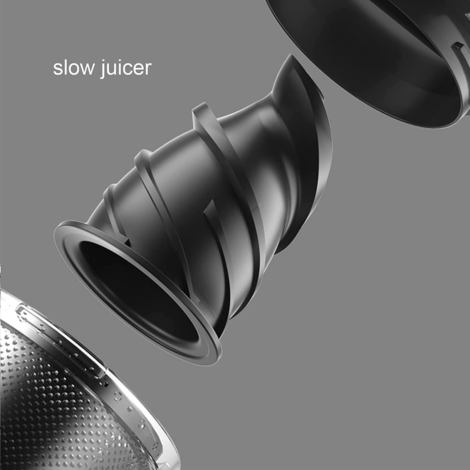 Máquina de prensado en frío compacta de alto rendimiento de jugo, ideal para frutas vegetales, potente motor de 120 W, exprimidor automático pequeño, licuadora portátil con función inversa