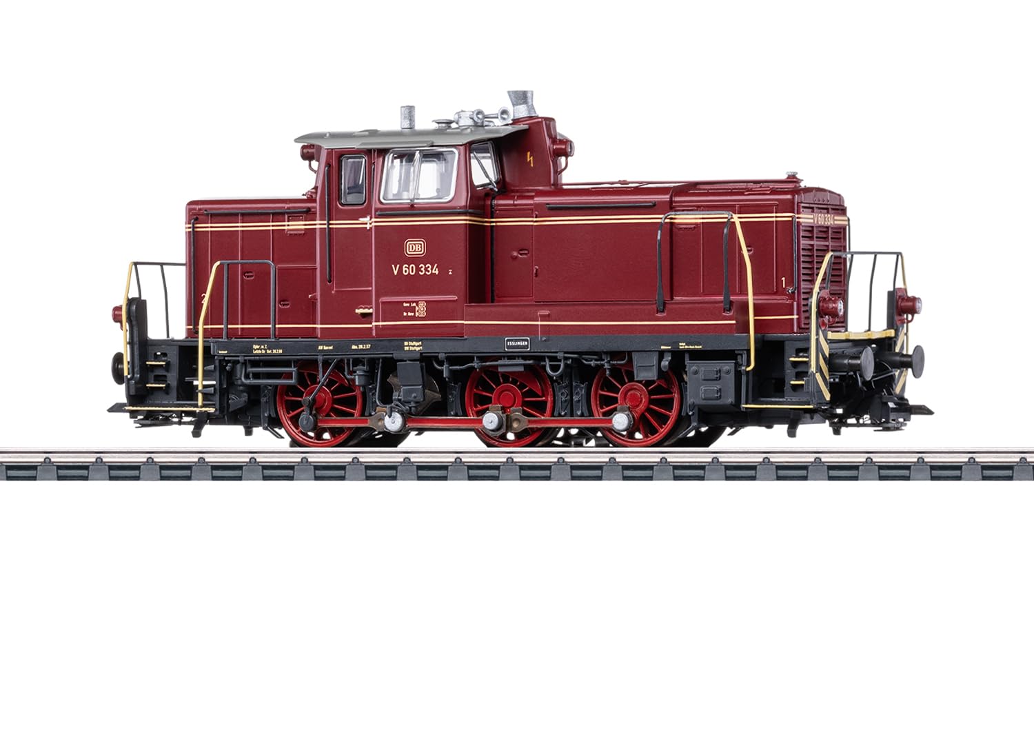 Märklin 38600 Diesel-Rangierlokomotive V 60 Modelleisenbahn - Spur H0 - mit Pufferspeicher und mfx Decoder -Maßstab 1:87