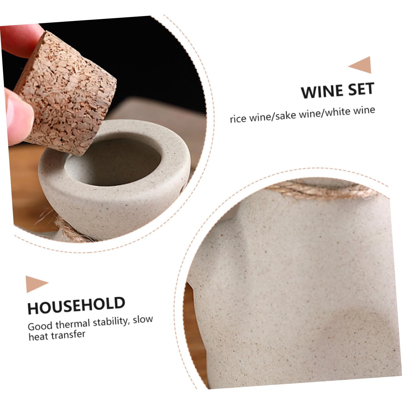 Zerodeko 1 Juego De Sake Taza De Vino Jarra De Sake Botella para Servir Sake Tazas De Porcelana Sake Botella De Bebida Caliente Saki Botella De Sake Japonés Hervidor De Agua Cerámica Saki