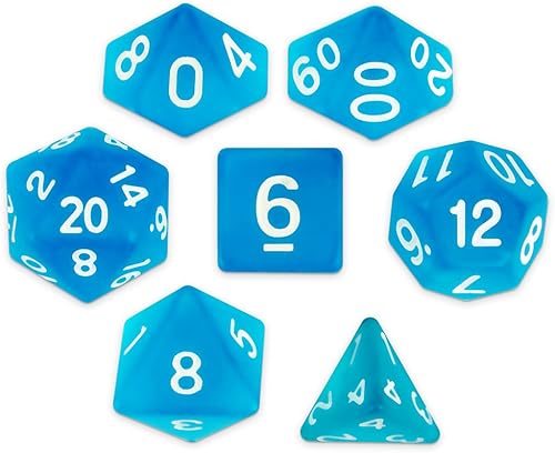 Brybelly Series III Wiz - Juego de dados de poliedro (7 unidades, edición más nueva)