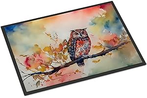 Caroline's Treasures Elf Owl Doormat