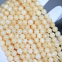 Vista 200 de MJDCB Natural Multicolor Volcanic Lava Stone Round Loose Stone Beads DIY for Jewelry Bracelet Making 15" (6mm, White)