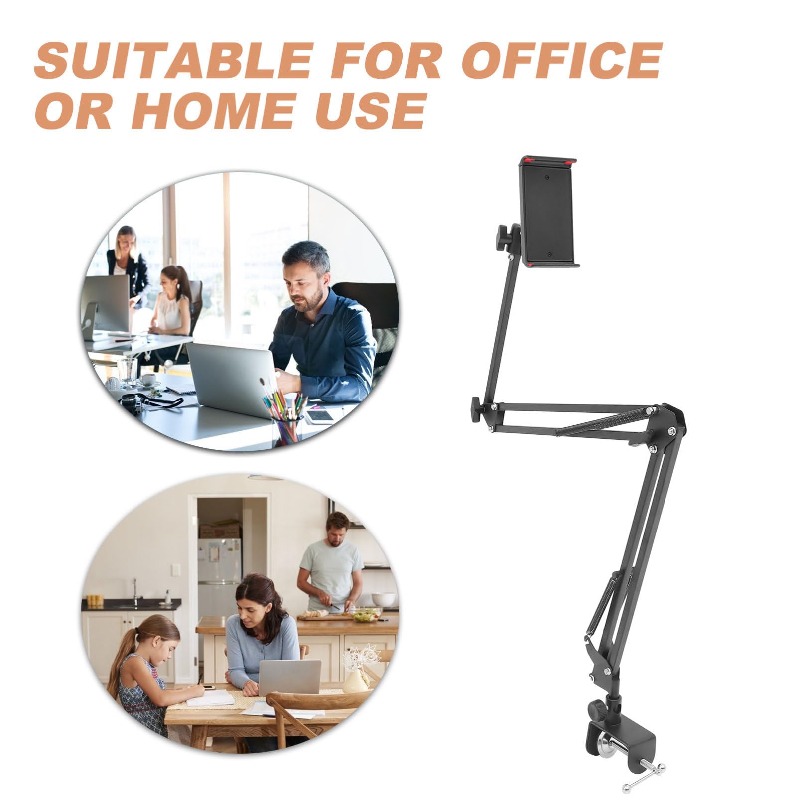 SEWACC 1 Pieza Soporte Móvil de Metal para Teléfonos y Tablets Compatible con Dispositivos de Carga Color Negro