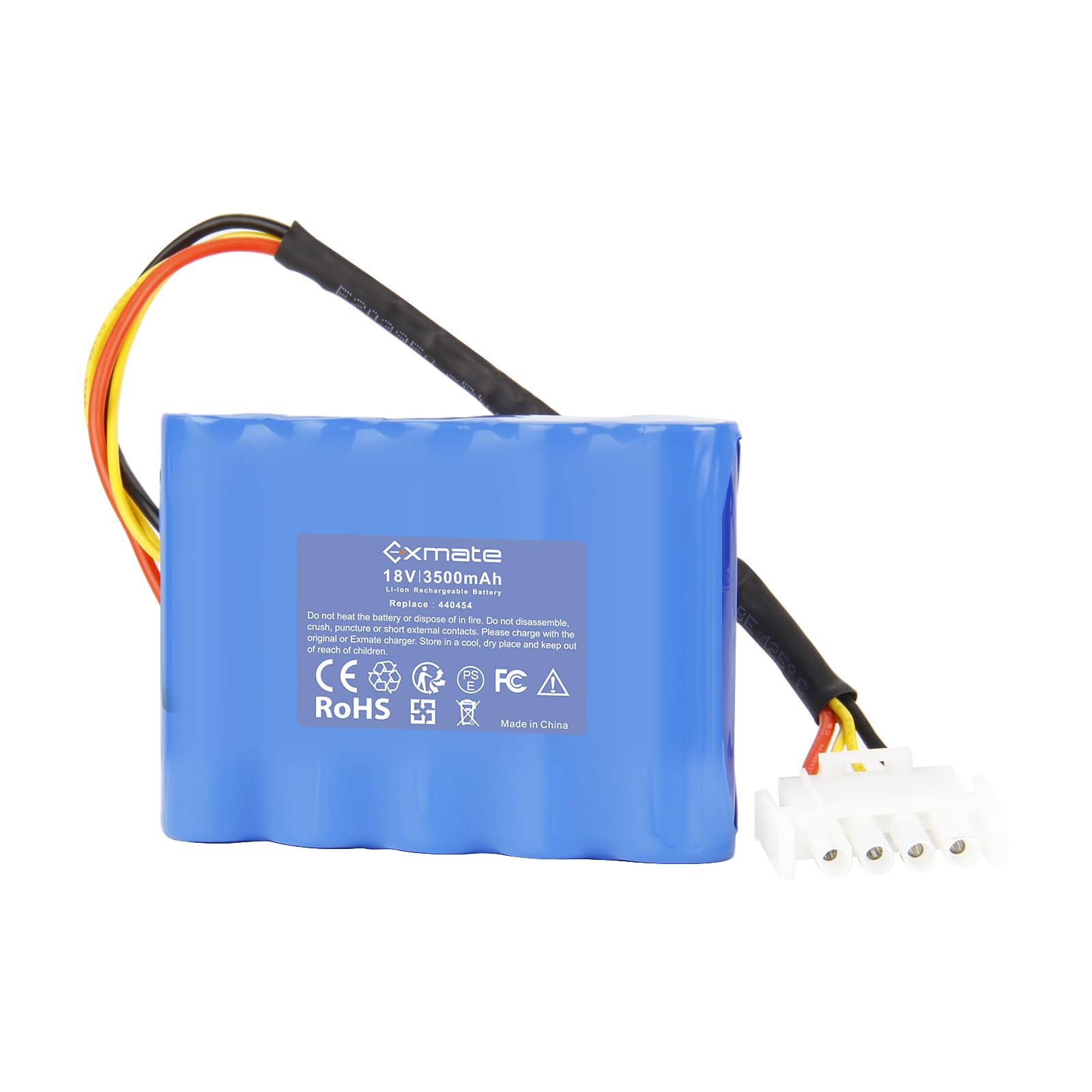 Exmate 18V 3500mAh Li-ion Akku kompatibel mit AL-KO Robolinho 500 E (119833) 02/2018-01/2019 100 110 1100 41.6 1150 W AL-KO 440454 441154 442175 442196 Rasenmäher