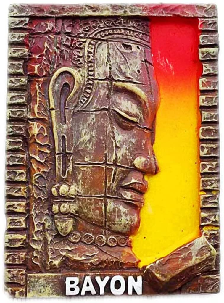 Bayon Cambodia SIEM Reap Fridge Magnet Refrigerator Magnet Decoration Magnet Sticker Souvenir Resin Crafts
