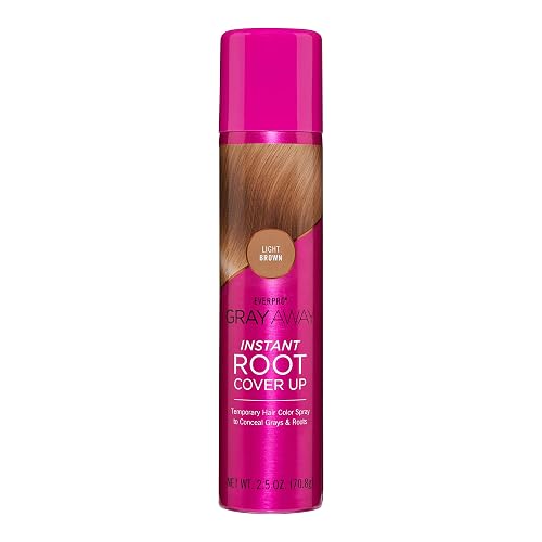 EVERPRO Gray Away Instant Root Cover Up Spray 2.5oz Light Brown