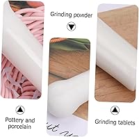 Vista 7 de 2.4 in de cerámica Muddler Medicina Píldora Polvo Maja Alimentos Molienda Varilla Multiusos Ajo Fruta Masher Stick Suribachi