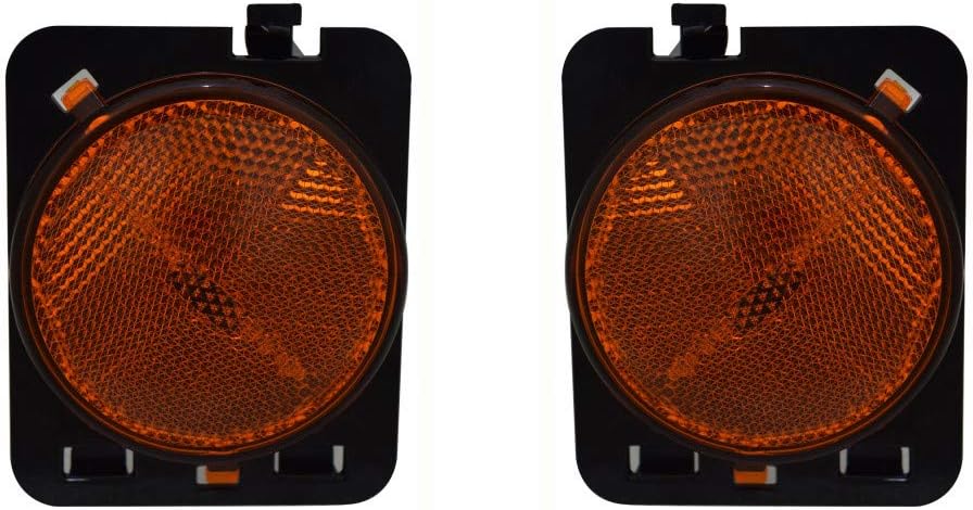 KarParts360 For Jeep Wrangler JK Side Marker Light 2007-2018 Driver Side CH2550127 | 55078145AA