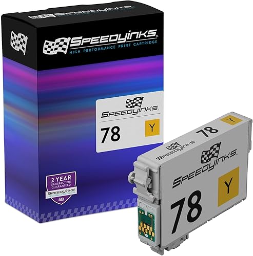 SPEEDYINKS Cartucho de tinta remanufacturado de repuesto para Epson 78 T078420 (amarillo único) compatible con la siguiente impresora Epson modelo