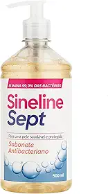 Sineline Assept Sabonete Líquido Antisséptico Para Corpo e Mãos Vegano Sem Triclosan Elimina 99,9% das Bactérias