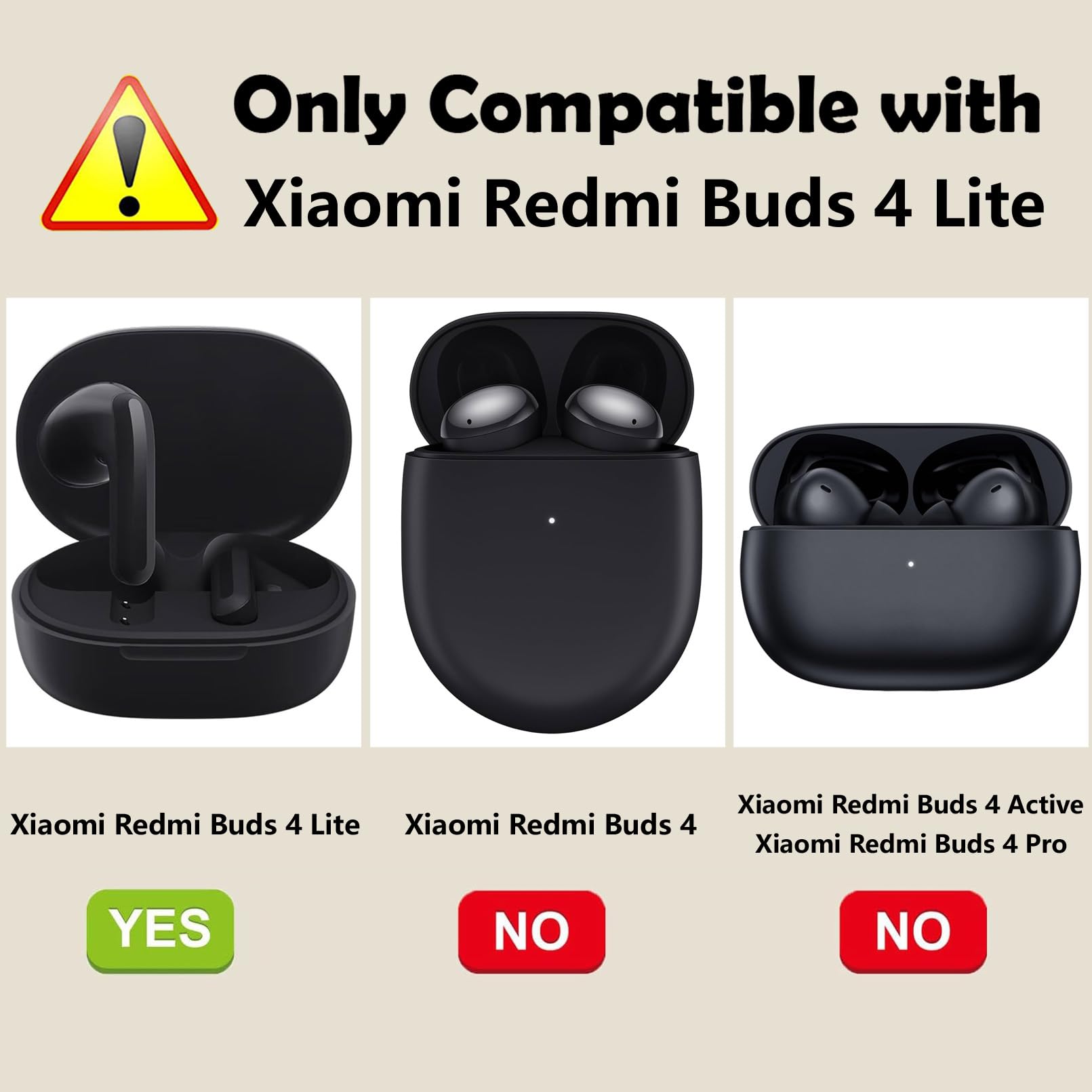 EasyBee 2er Pack Hülle Für Xiaomi Redmi Buds 4 Lite – Flüssiges Silikon, Mit Karabinern & Anti-Verlust-Gurten