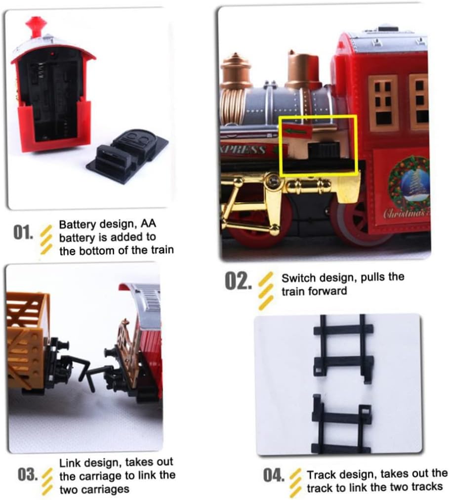 Buy ESiiFuu Christma Train Set Battery Operated Electric Track Toy