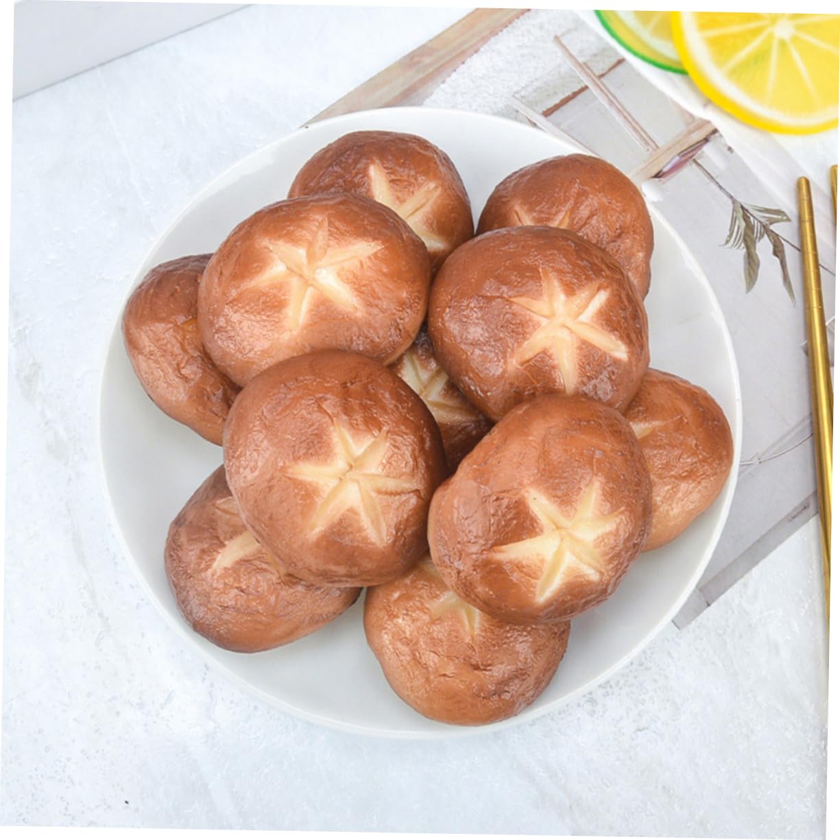 MAGICLULU Lot De 5 Champignons Artificiels pour Barbecue Réalistes Et Robustes 5 X 5