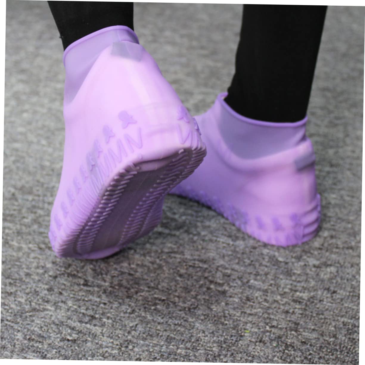 SUPVOX Couvre Chaussures Silicone Imperméable Antidérapant et à Lusure pour Homme et Femme Protection Pluie Réutilisable Protège Chaussures Boue et Eau pour Randonnée Couleur Aléatoire