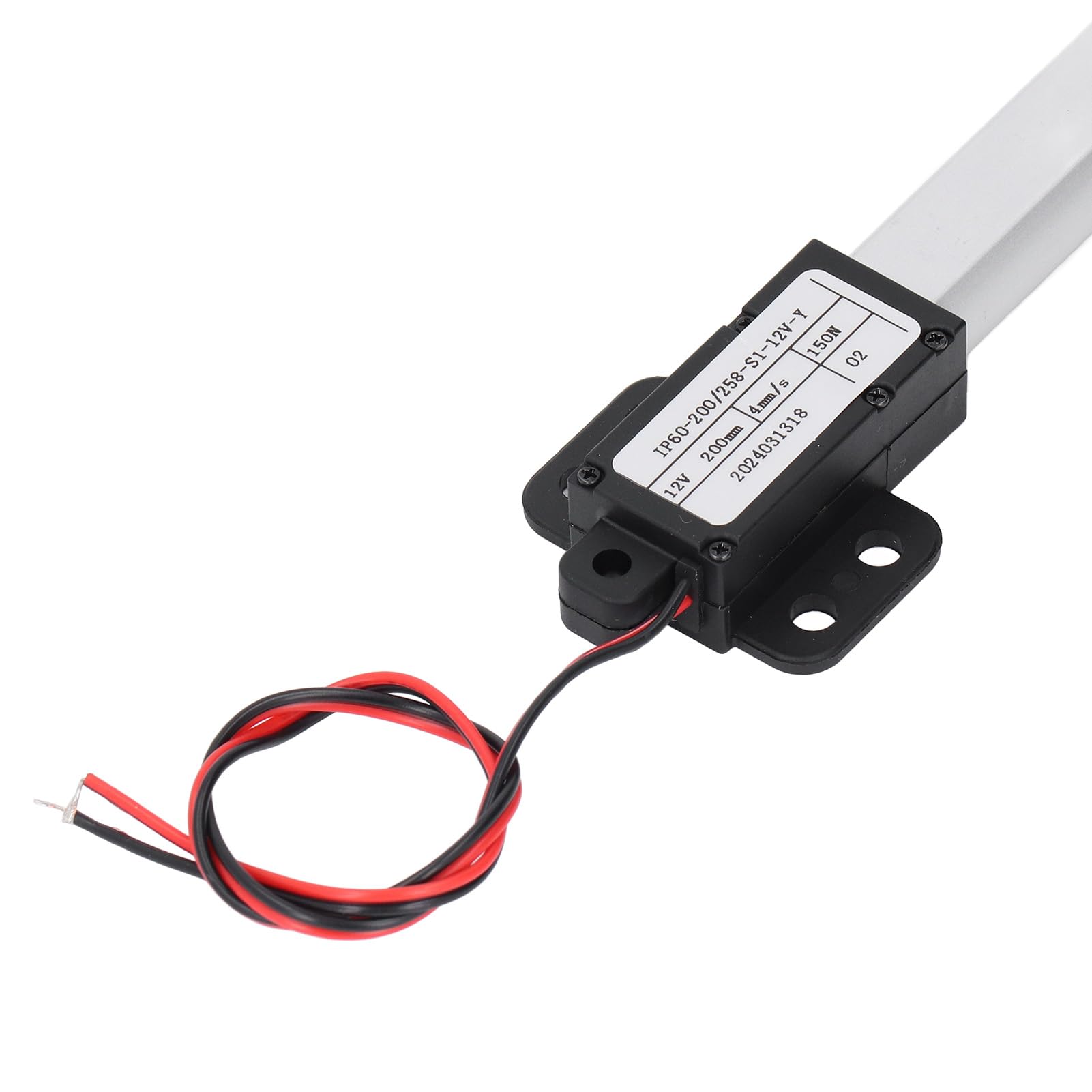 Corsa 200mm 150N 4mm/s DC12V Micro attuatore lineare elettrico Attuatore di movimento di sollevamento automatico per apri finestra Domotica Macchine agricole