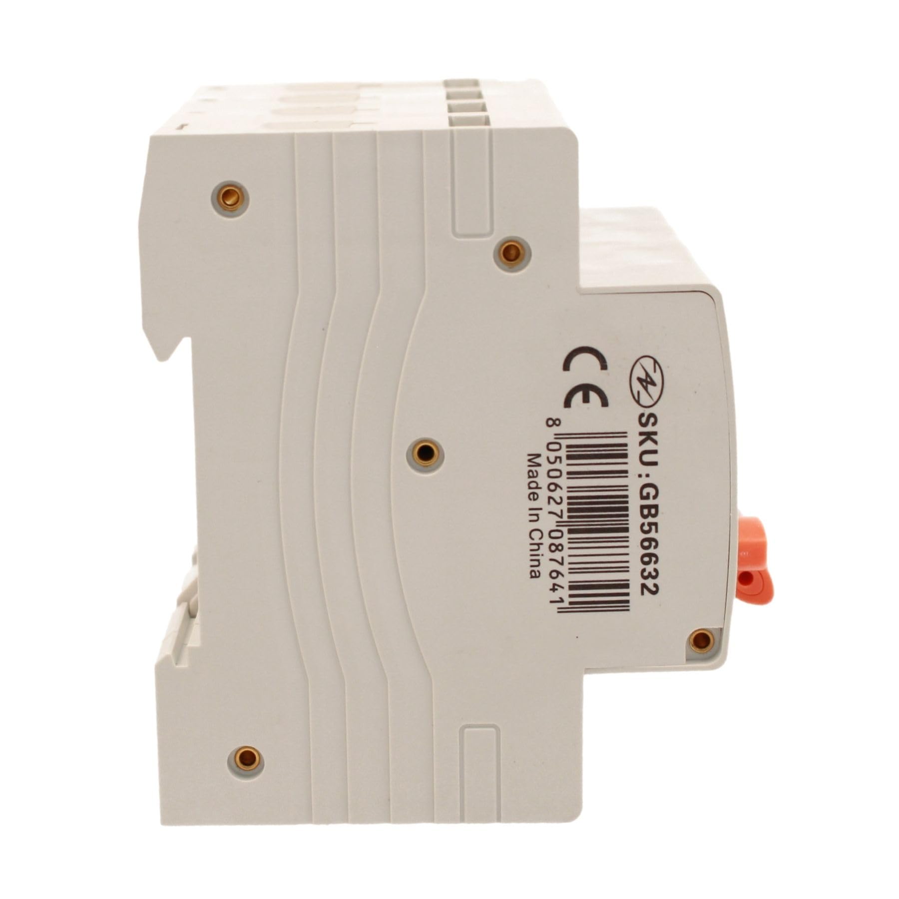 Interruttore Magnetotermico Differenziale Trifase 300mA 32A C32, RCBO Tipo AC Curva C 0,3A, 3P+N 6kA 400V, Occupa 4 Moduli DIN