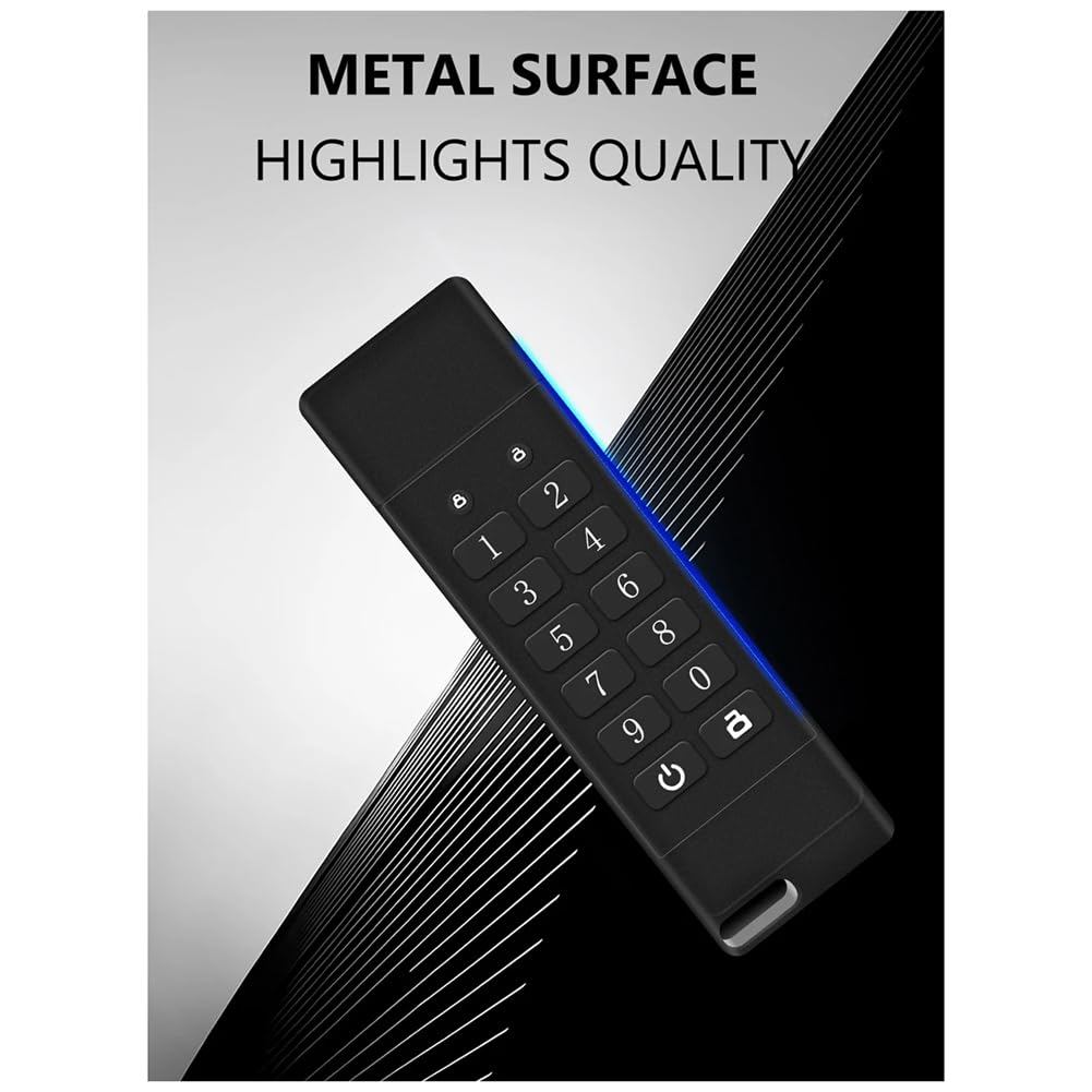 Malloy Chiave USB Criptata USB 3.0 Chiavetta USB Crittografata e Sicura Chiavetta USB Crittografata Hardware Sicuro unità Flash USB 32G