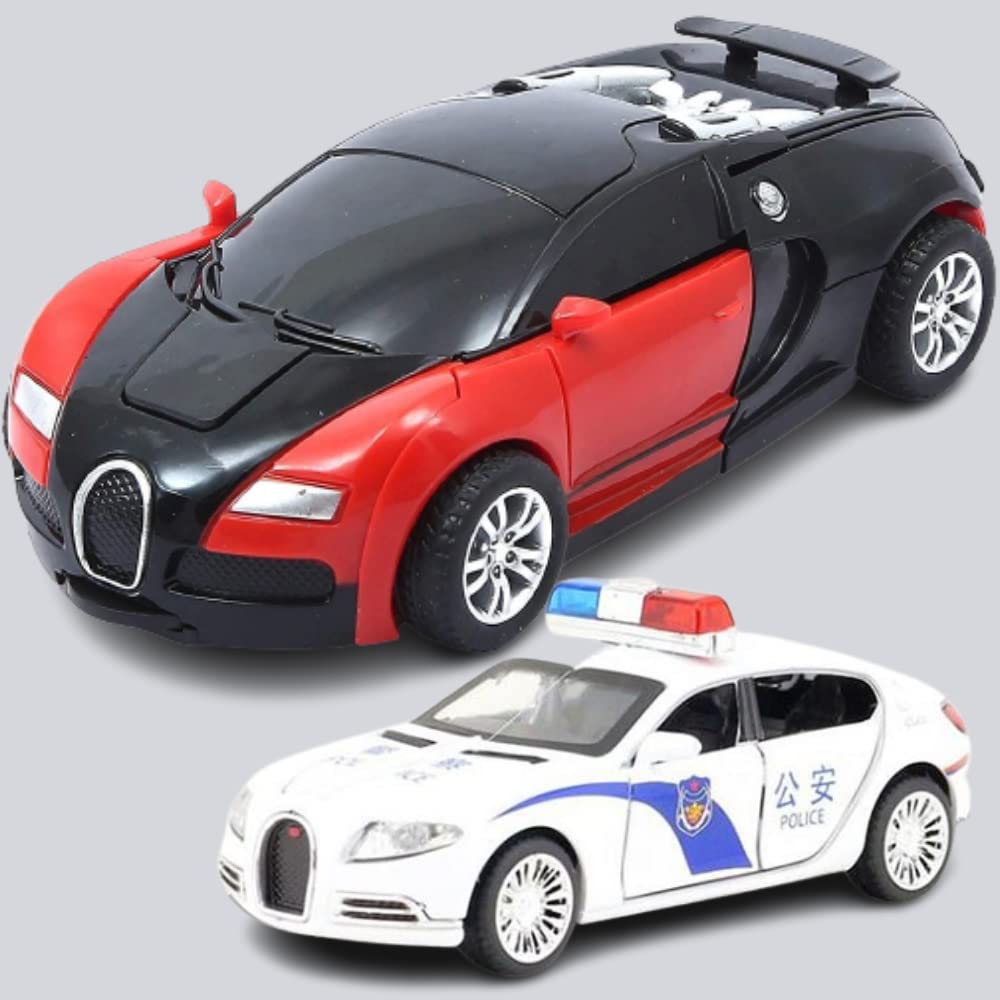 RENIAL® Deformation Robot Auto-Convertible Robot Car Deformation Toy for Kids I Multi Colour MULTIMODEL I Pack of 1