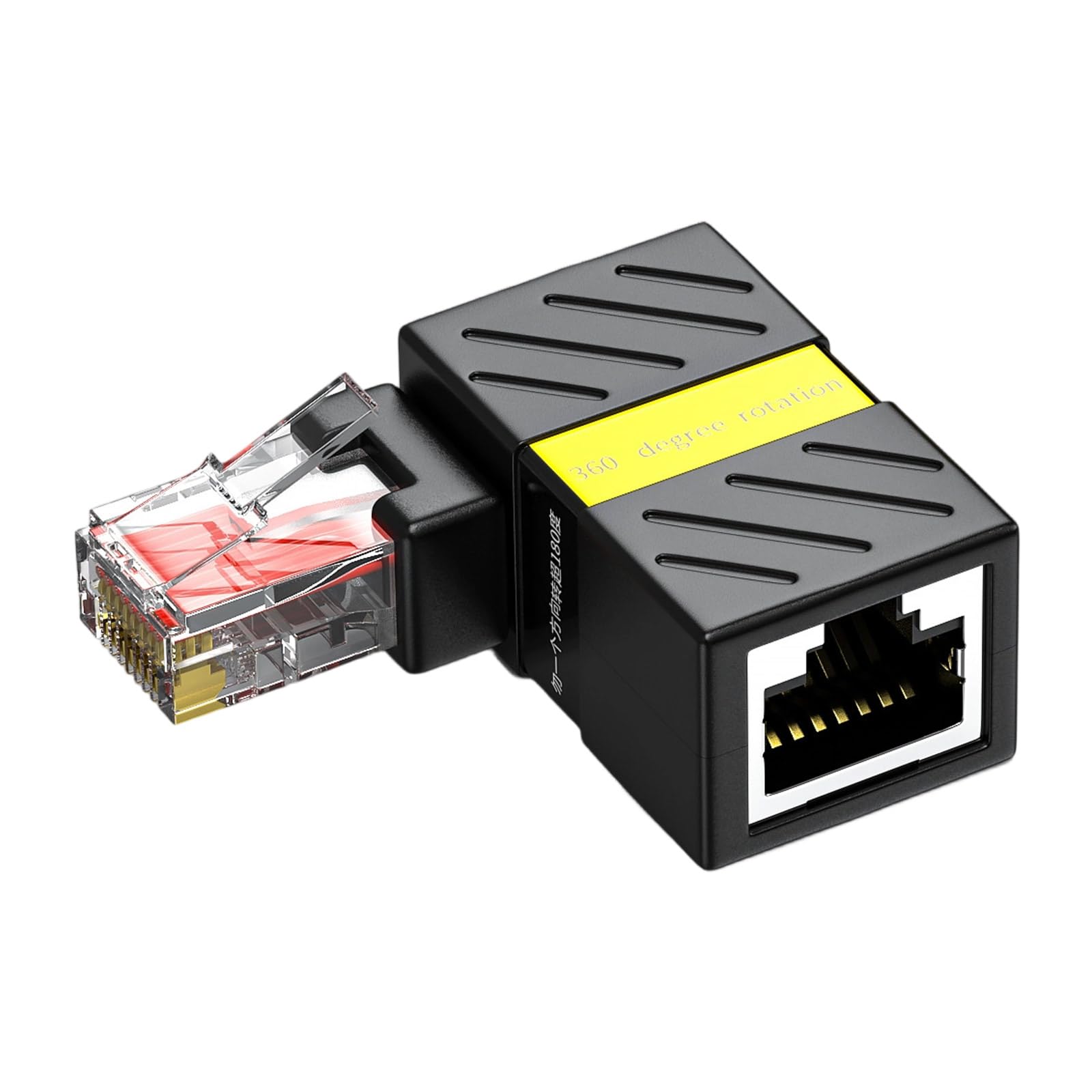 PNGKNYOCN Adattatore Ethernet RJ45 Maschio-Femmina Cat5/Cat6 – 2 Pezzi, Proteggi La Porta Di Rete Del Tuo Computer