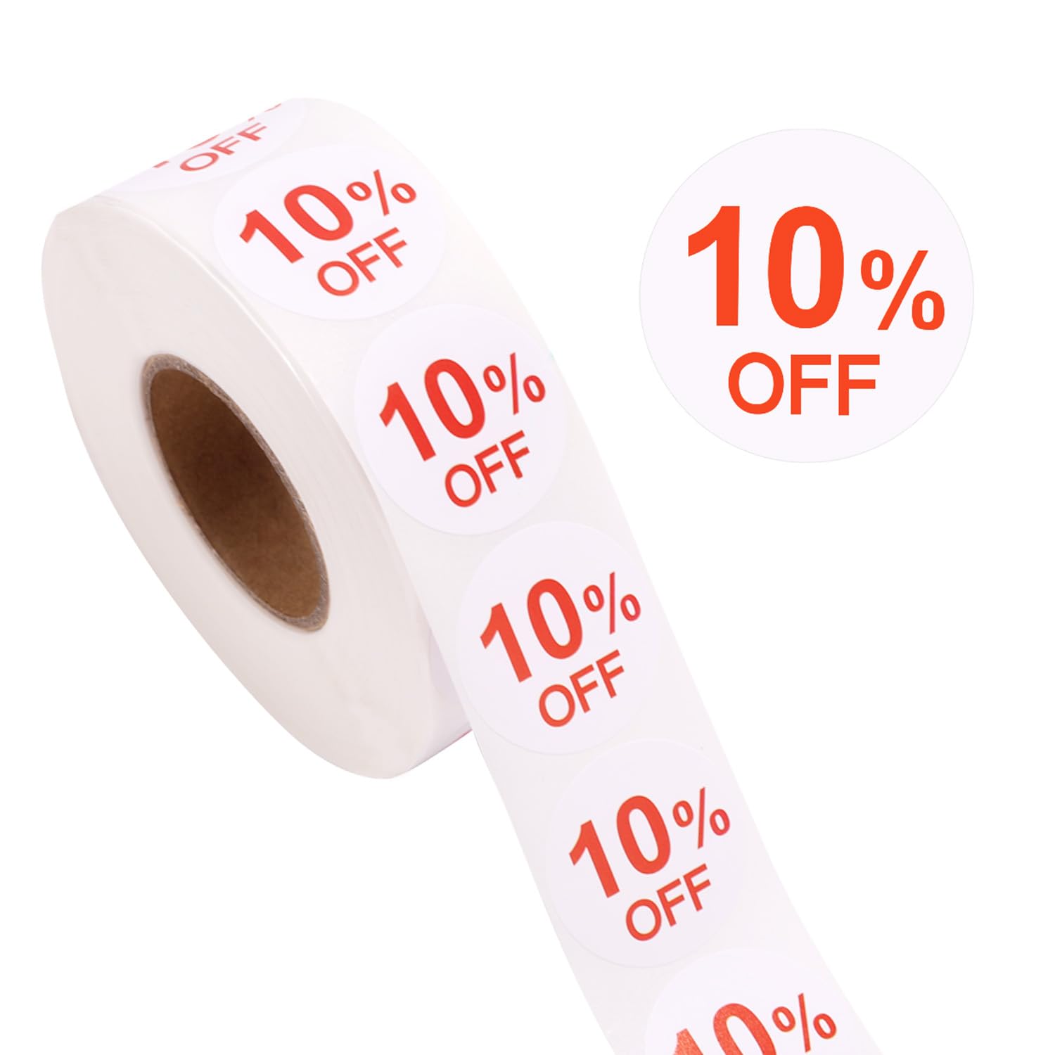 1000 calcomanías, etiquetas redondas de 1 pulgada, letreros de promoción de tiendas, etiquetas de descuento autoadhesivas para ven