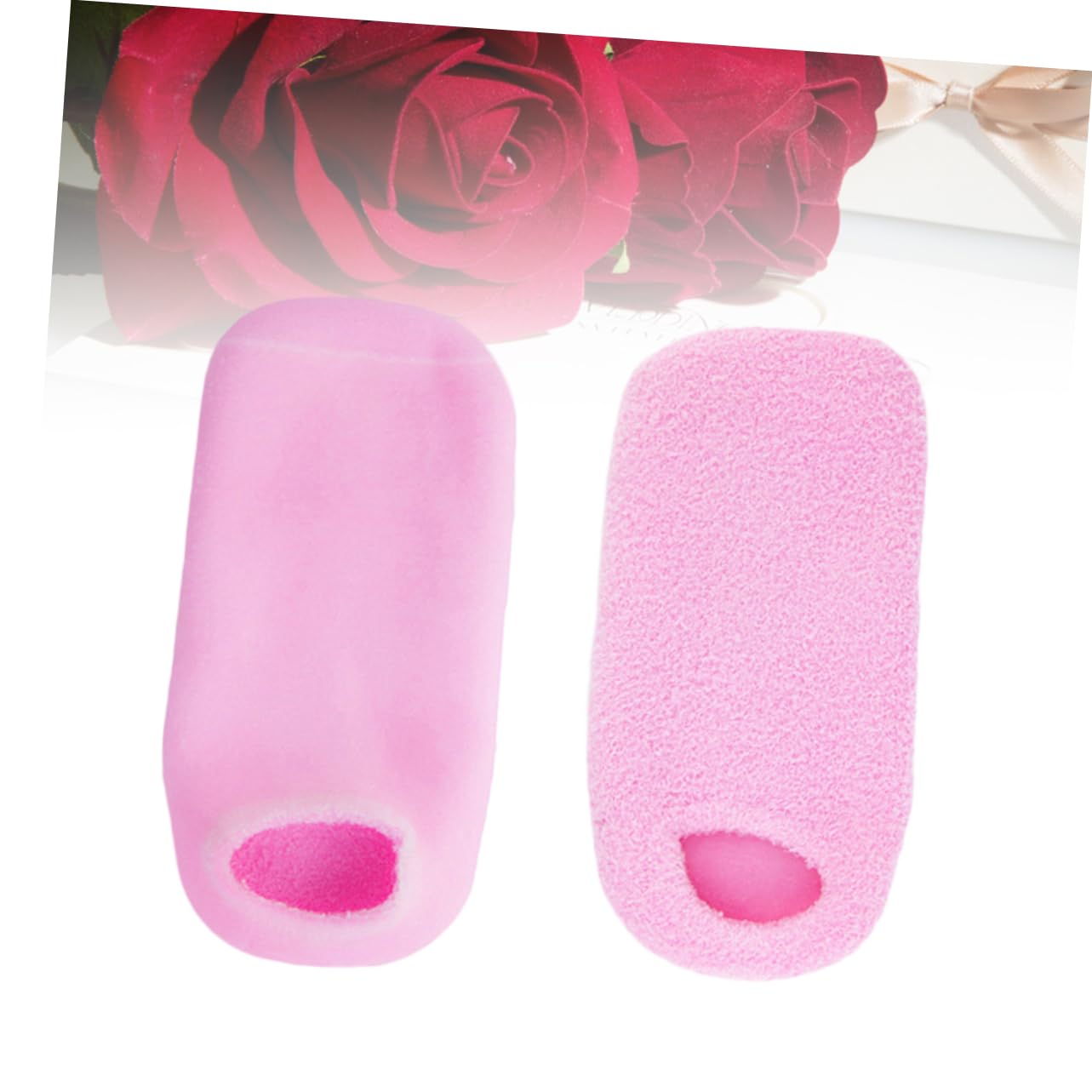 Healeved 3paia Calzini Gel Idratanti Per Trattamento Di Pelli Screpolate Calzini Per Spa Piedi Rosa Per Umidità e Comfort Per Uso Con Idratante e Lozione Corpo