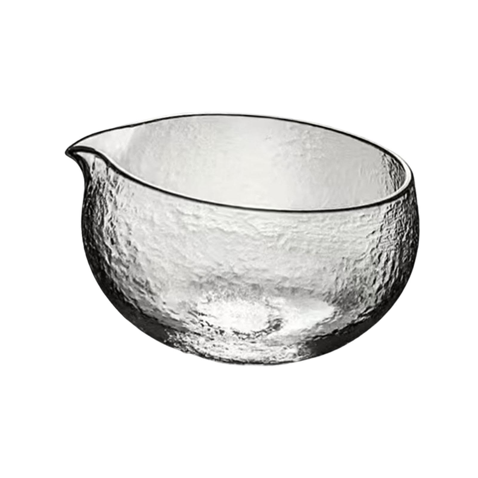 Amagogo Matcha Schale mit Gehämmertem Muster, Matcha Rührschale Aus Klarglas, für, Als Geschenk für Freunde Und Teeliebhaber, Als Geschenk Fü, Style C