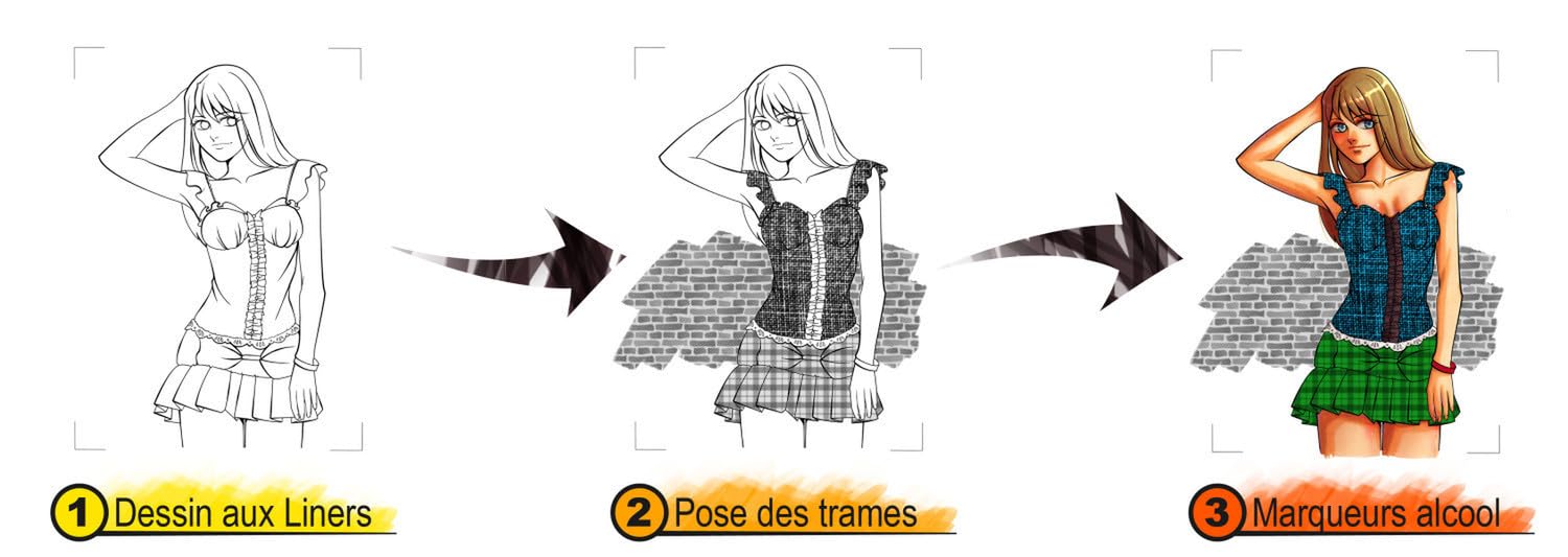 Graph'it Manga Weft A5 - Pattern 1