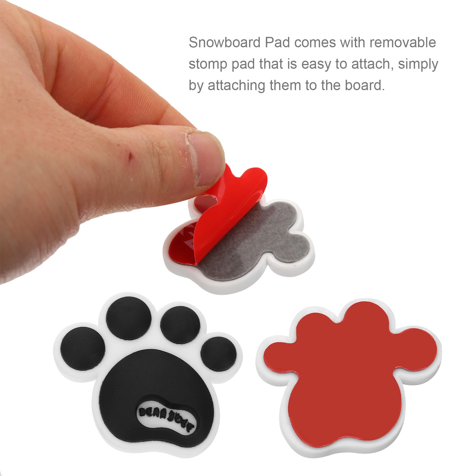 Toddmomy 4 Pezzi Sci Adesivi Pads Divertente Autoadesivo, Adesivo Tappetino per Gatto Accessorio Da Sci Pattini Antiscivolo per Snowboard Pad Pedale Gel di Silice Skateboard