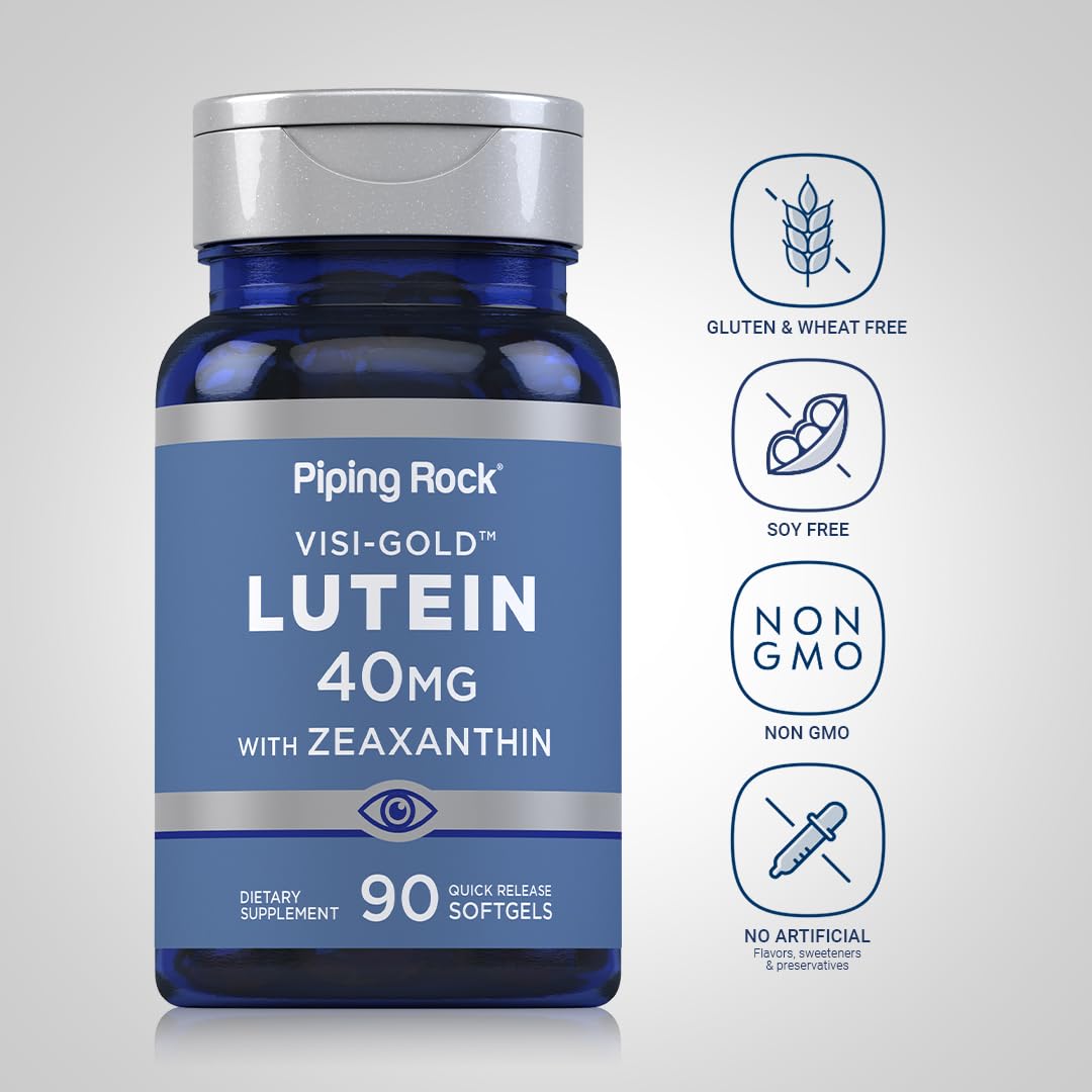 Piping Rock Lutein and Zeaxanthin 40mg | 90 Softgels — Amazon image 3