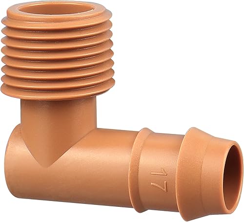 Adaptador macho de riego por goteo roscado de 12 pulgada adaptador universal de PVC para riego por goteo, rosca macho de 12 pulgada (MPT) x