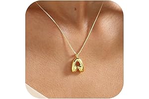 Bubble Letter Necklace, Eternal Radiance of Personalized Elegance