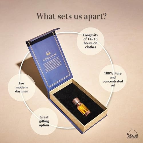 Miniatura 8 de Dukhni Dehn Al Oud Attar para el conocedor de Oud        Auténtico aceite de fragancia árabe  Regalo especial de Ramadán y Eid de lujo  1 botella x