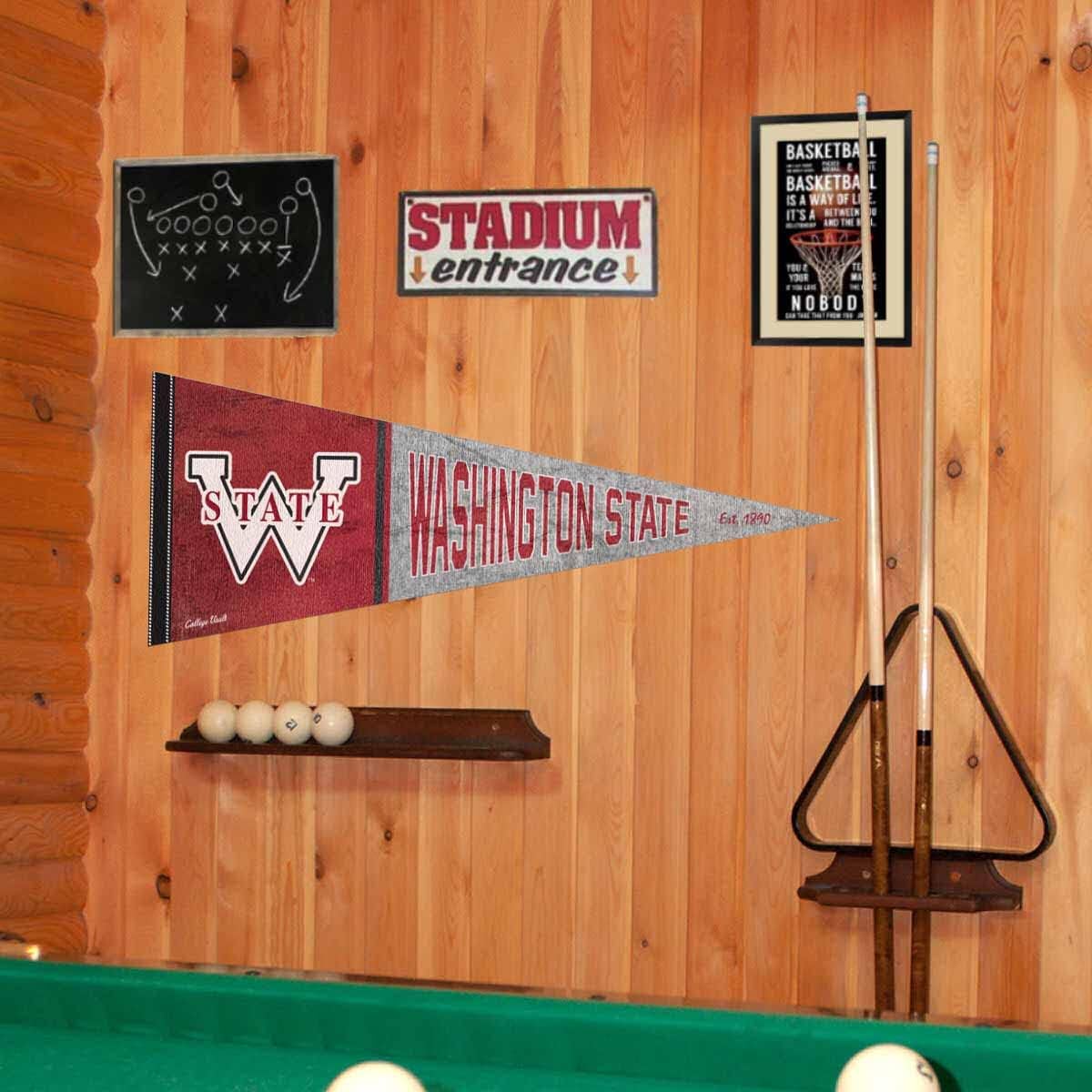 Washington State Cougars Pennant Throwback Vintage Banner - Image 2