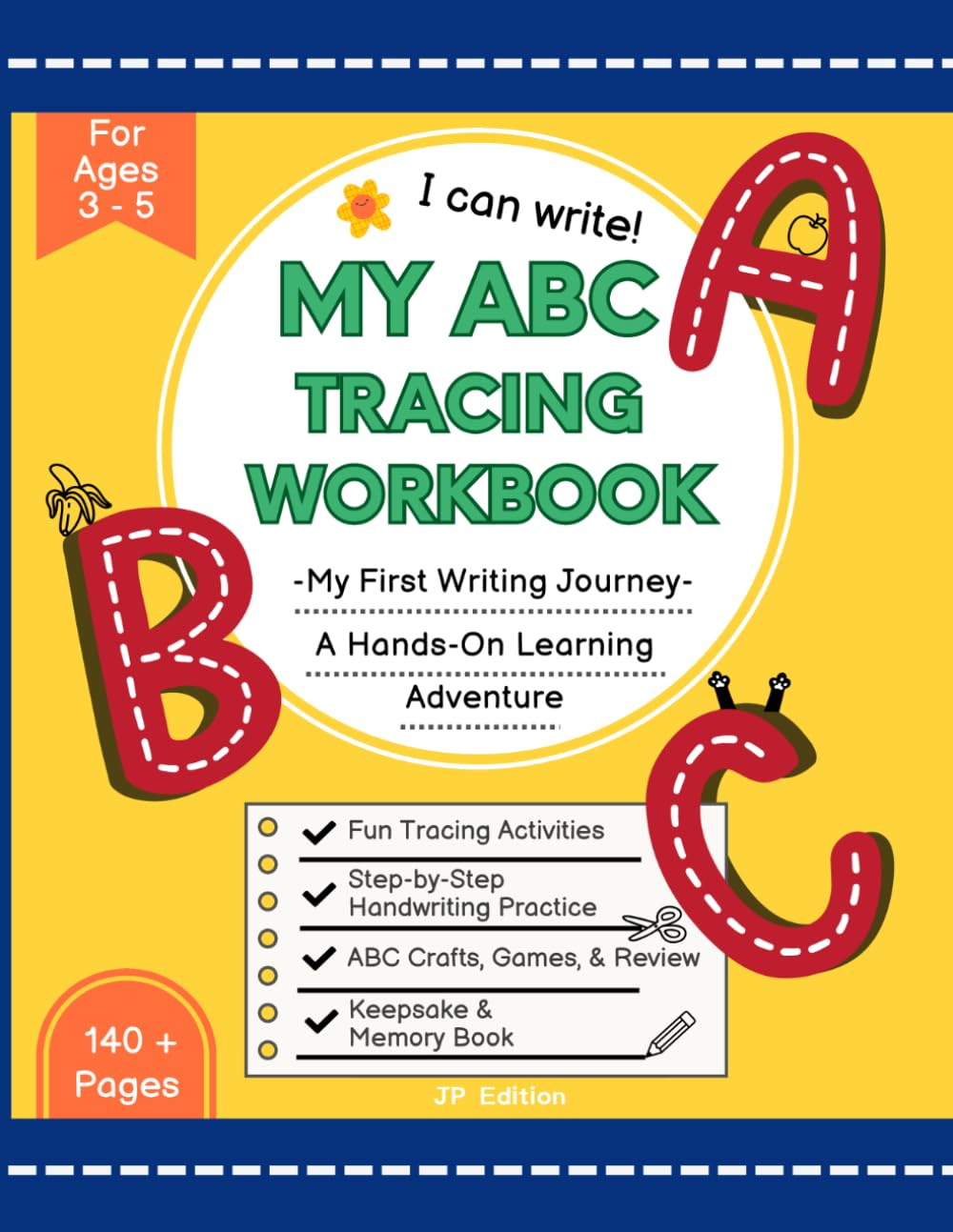 はじめての英語 ABCなぞり書きワークブック My ABC Tracing Workbook　: 遊んで学ぶ 英語 知育 切る・貼る・作る 遊ぶ　工作体験型練習帳