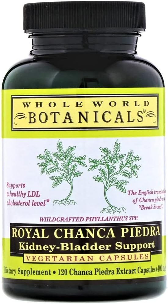 Whole World Botanicals Royal Chanca Piedra โ Kidney & Bladder Support โ Herbal Supplement โ 120 Capsules โ Traditional Amazon Herb