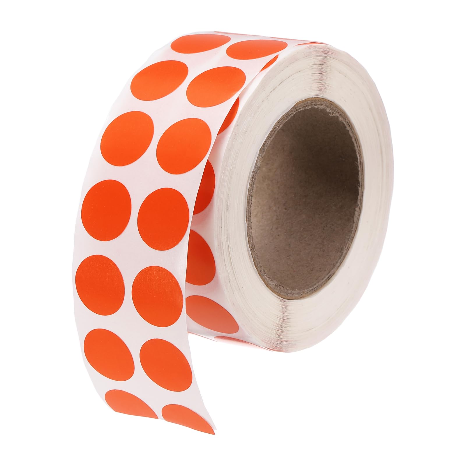PATIKIL 2000 Pcs Colored Dots Stickers, 13mm Adhesive Round Color Coding Labels Sticky Polka Circle Price Stickers for Classroom Office Papers, Fluorescent Red (2000 Pcs Per Roll, 1 Roll)