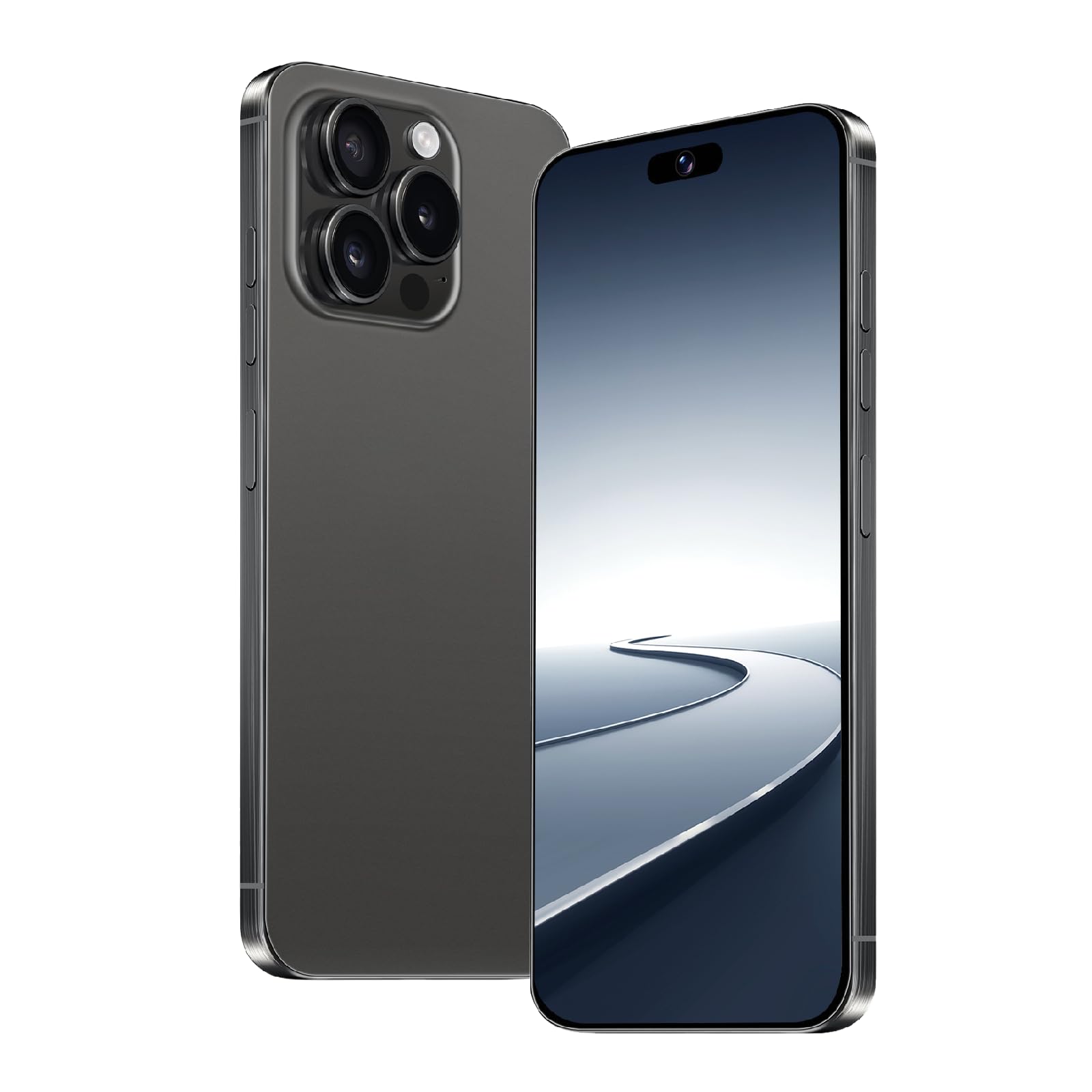Handy ohne Vertrag, Unterstützung für 4G Network, 3GB RAM + 32GB ROM, TF-Karte erweiterter Speicher 256GB, Dual-Kamera, Dual-SIM, 8-Kern-Chip, 6,8-Zoll-Bildschirm, (Black, 6.8)