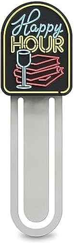 Genuine Fred Señal de neón con texto en inglés Happy Hour