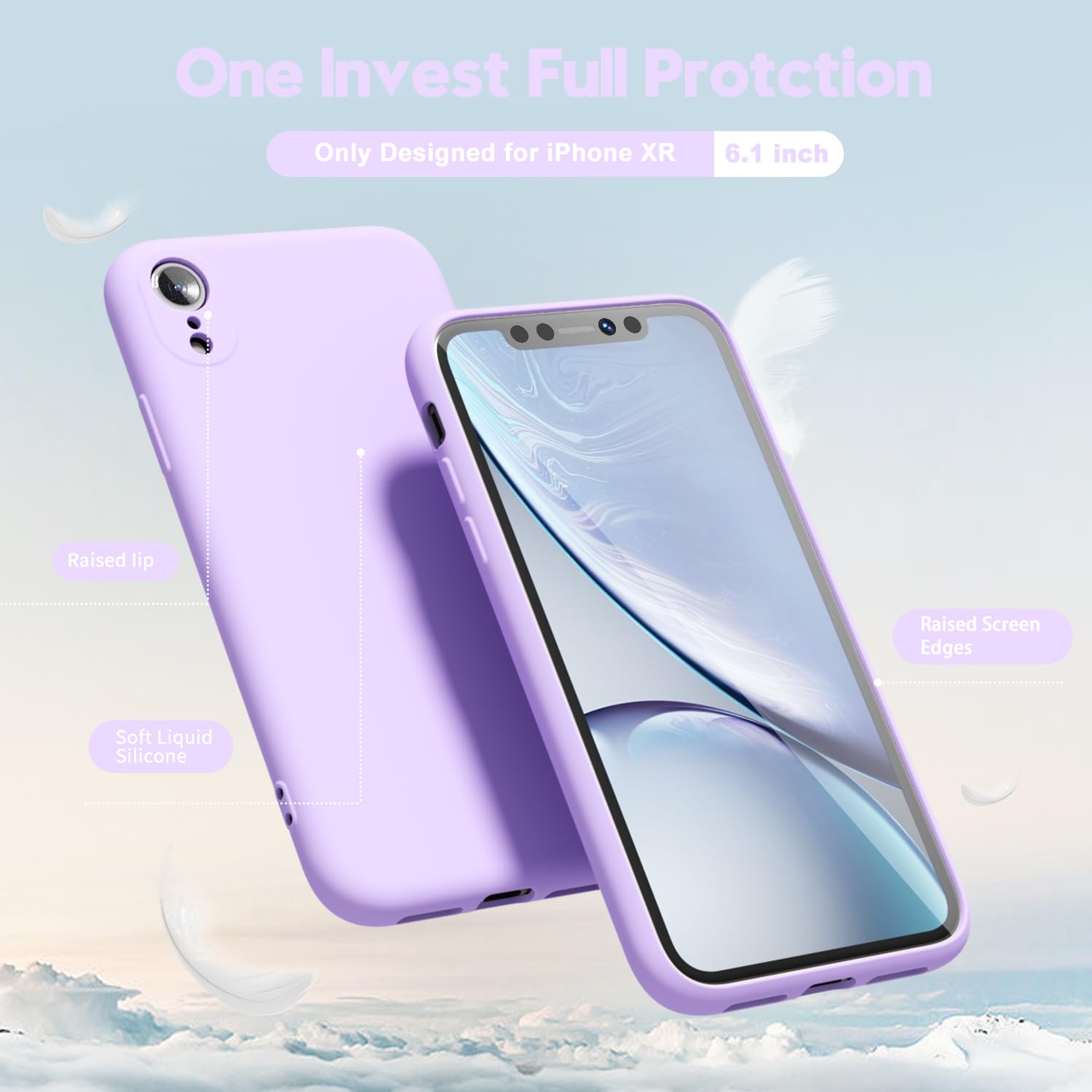oakxco for iPhone 16 Pro Max Case Liquid Silicone, Soft Rubber Gel Elegant Aesthetic Basic Simple Cover, Cute Thin Slim TPU Matte Solid Color Plain Smooth Case for Women Girl, Light Pink — view 774