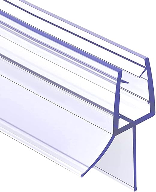 KOSTIZ Shower Screen Seal Strip for 4-6mm Glass Covers up to 20mm Gap | Shower Door Seal Strip Transparent with Adjustable Length of 90cm