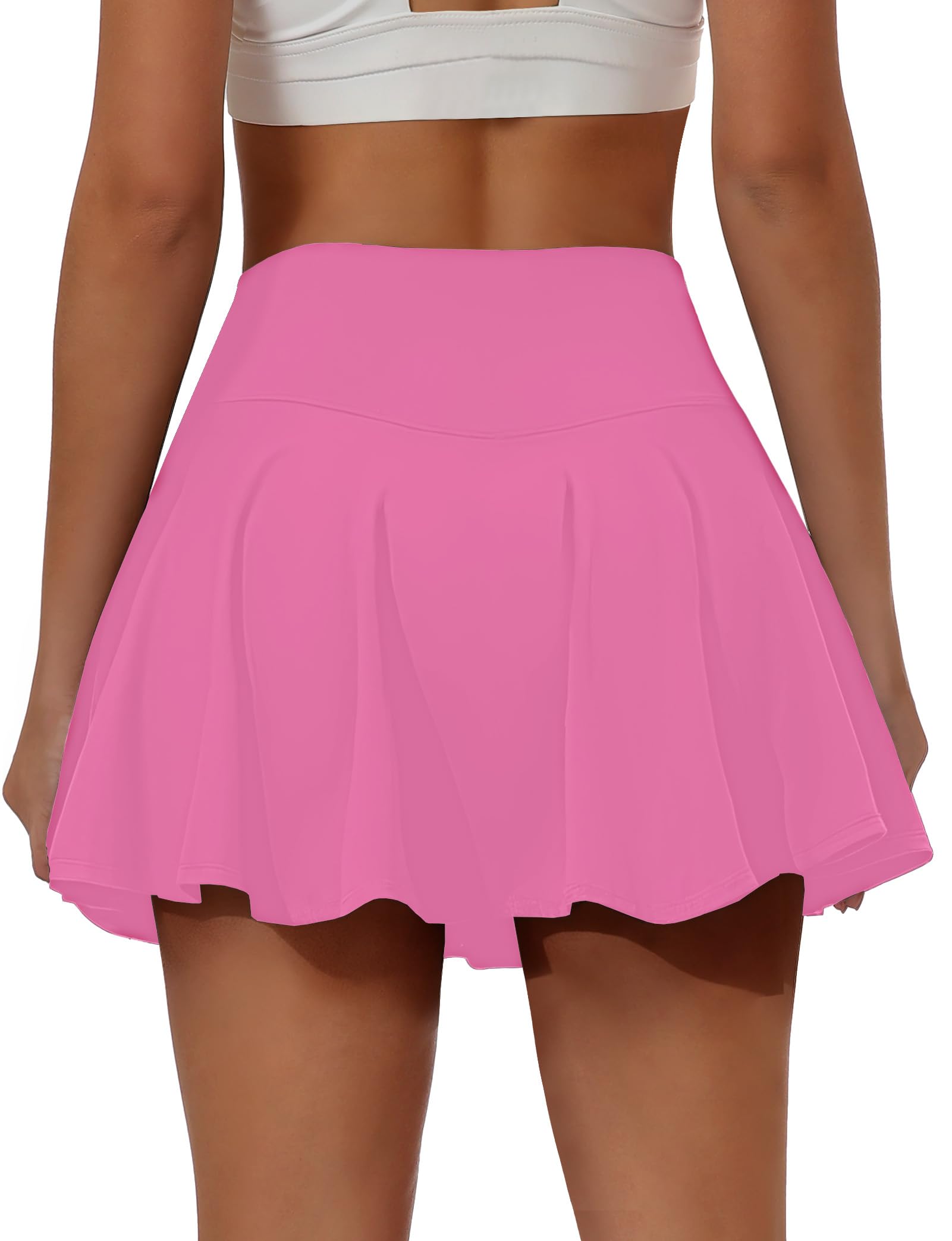 Buauty Women's Tennis Skirt Pleated Golf Skirts with Pockets Shorts Athletic Skort for Pickleball Sports Outfits