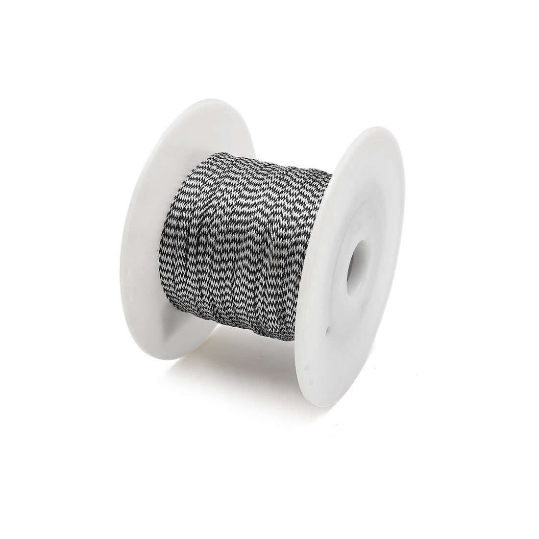 ZHuidjo Black Silver Tone 100m x 4mm Audio Expandable Braided Sleeving Cable for Car (SN: 3d2 1a5 693 638 eaa)-image-34