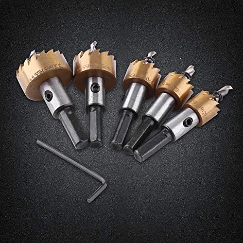 Kit de brocas de sierra circular de acero para metal 5 piezas miniatura 5