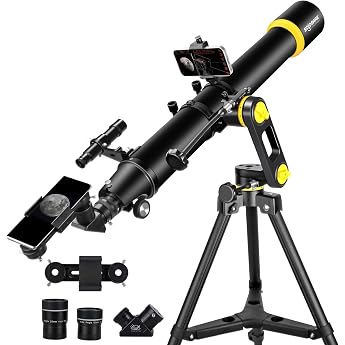 Telescopes for Adults Astronomy Professional 90mm Aperture 1000mm Powerful Telescope for Beginners and Kids with Precision Ad