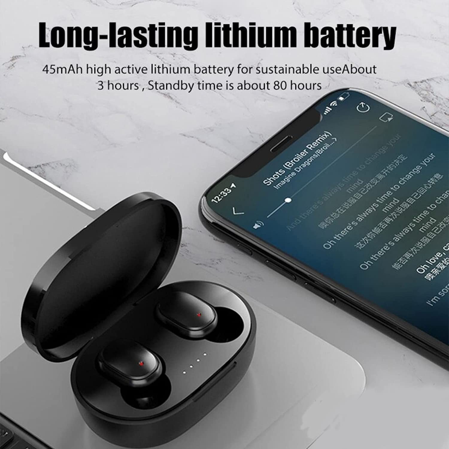 COREGENIX Buds Mini TWS with ENC Bluetooth 5.2 Wireless Headphones, 25Hrs Playtime, Deep Bass, Low Latency, Stereo Calls, Snug-fit TWS Earbuds, Smooth Touch Control & Fast Charging 1
