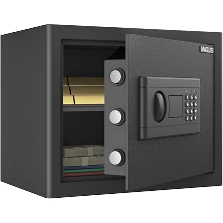 Amazon Co Jp Maglag 金庫 家庭用 小型 電子金庫 28l デジタルキーボード 緊急キーでロック解除 アラーム付き 床 壁に固定可能 家庭 事務所 旅館 店に適し 日本語マニュアル付き 37 31 30cm 文房具 オフィス用品