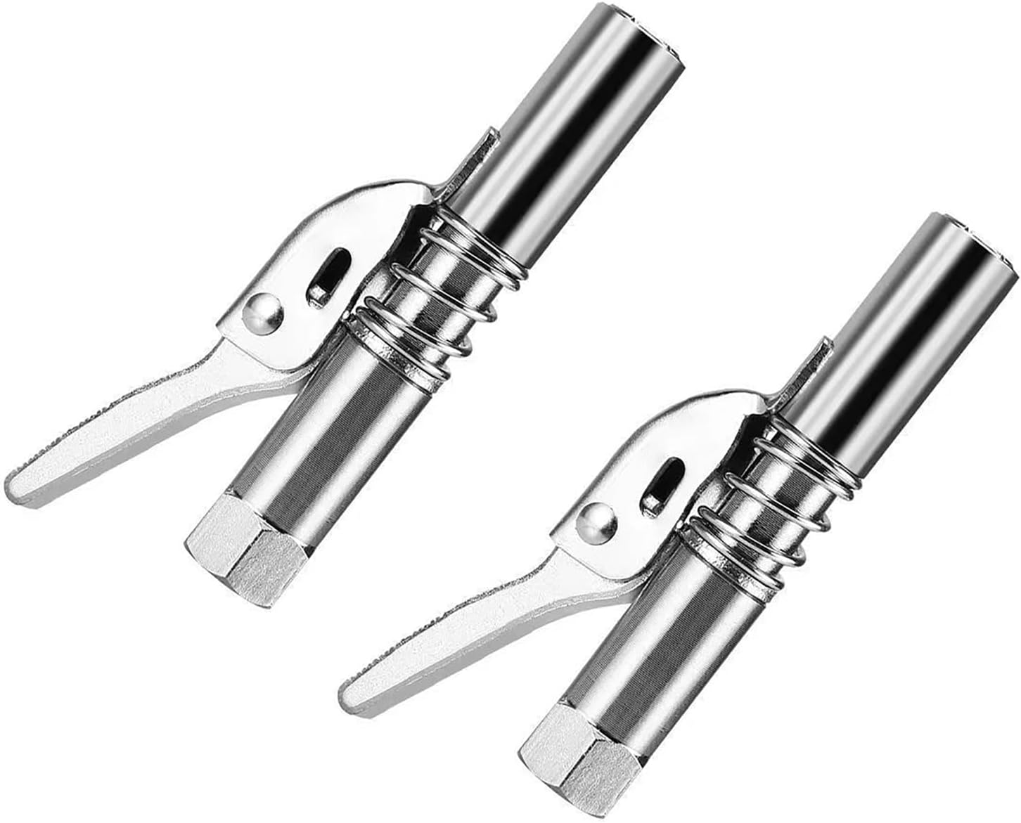 2Pcs 12000PSI High Pressure Grease Tool Coupler Nozzle Pump Oil Injection Nozzles Grease Joint Fittings