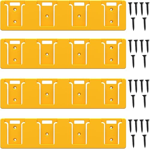Miniatura 4 de Soporte de batería compatible con DeWalt de 20 V, soporte para batería de garaje de 4 ranuras a granel, herramientas Dewallt de 20 V, soporte de