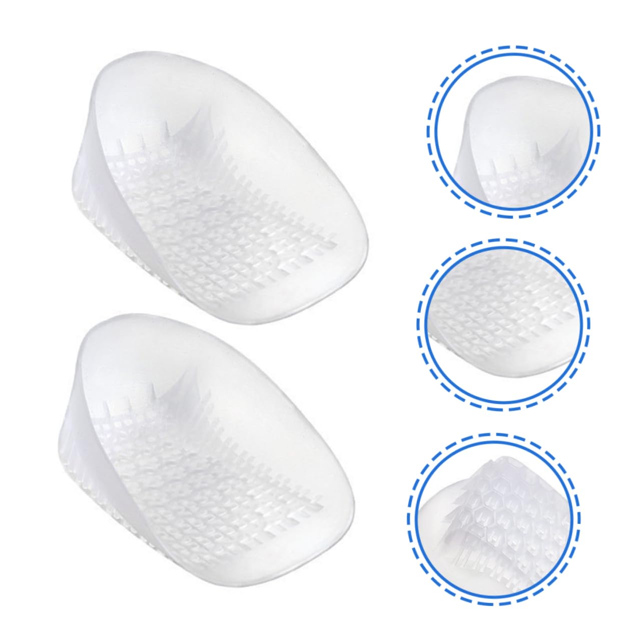 FOMIYES 5 Paare U-förmiges Fersenpolster Schuhe weiches Gelpad Schuhlifteinsätze Pads Fersenkissen heel protector U-förmige Ferseneinlagen einlegesohlen Fersenschutz Fersenschale sebs