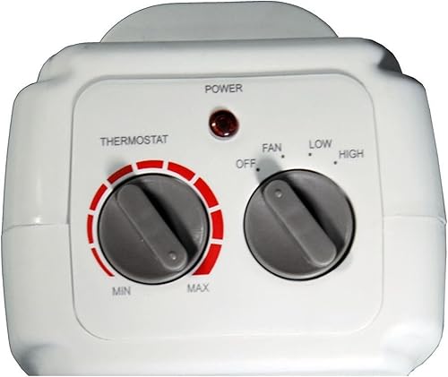 Miniatura 3 de Comfort Glow CEH255 Horno de seguridad de cerámica oscilante, longitud 4.63 pulgadas, ancho 5.75 pulgadas, altura 10.5 pulgadas, gris